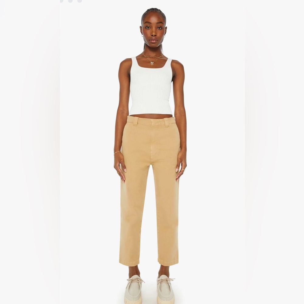 Mother Denim: curds and whey, The Punk 76 ankle pants.